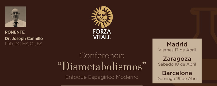 Conferencia Dismetabolismos, enfoque Espagírico moderno